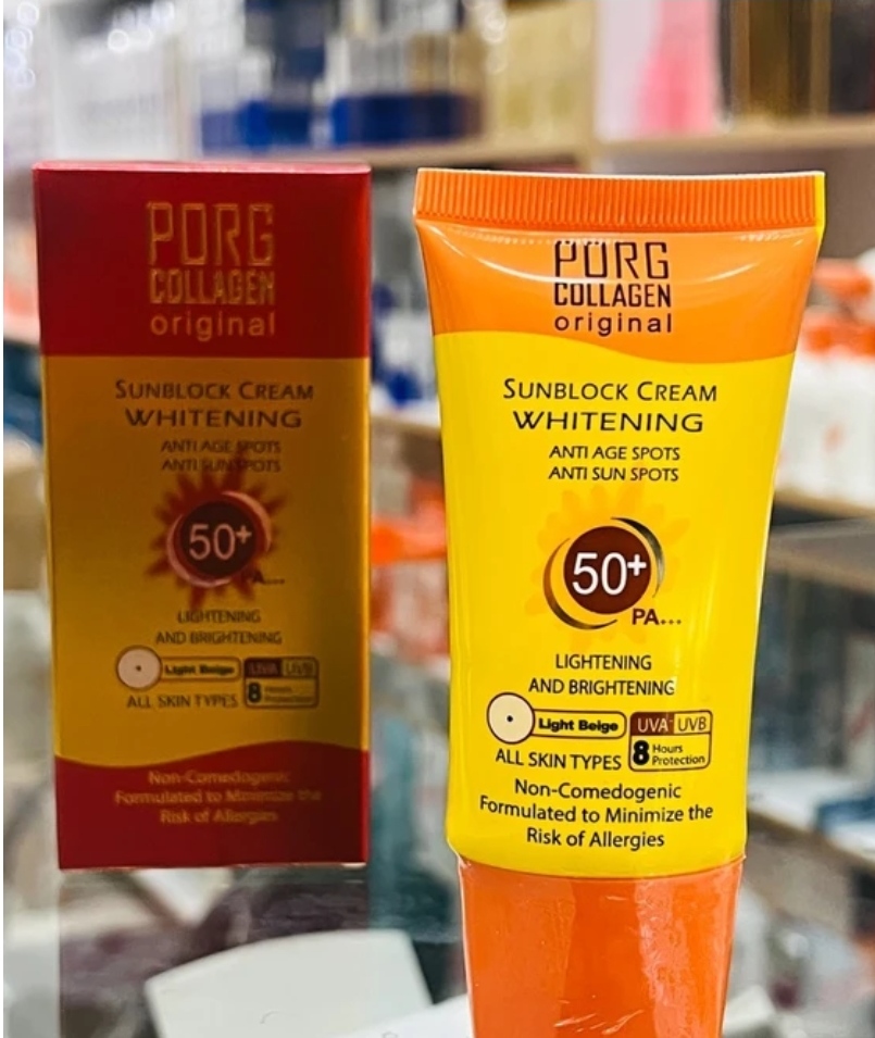کرم ضد آفتاب پورگ کلاژن 50sPf اصلی و با کیفیت بالا ،فول کاور عالی