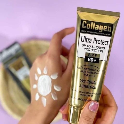 ضدآفتاب کلاژن سه کاره  اورجینال 90-spf60    حجم 100میل در دو مدل بی رنگ و رنگی