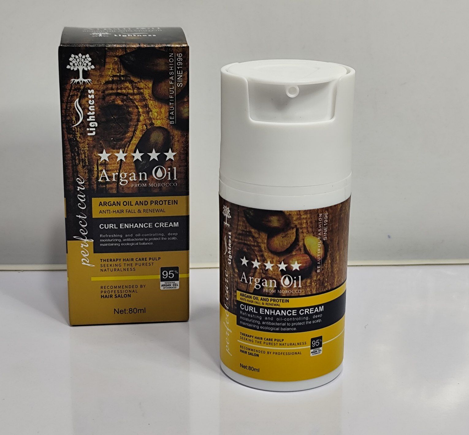 کرم مو( پروتئین مو) تقویت کننده  مدل Argan Oil مناسب برای انواع مو حجم 80 میلی لیتر